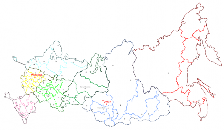 Карта России Вектор Скачать Бесплатно